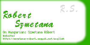 robert szmetana business card