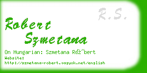 robert szmetana business card